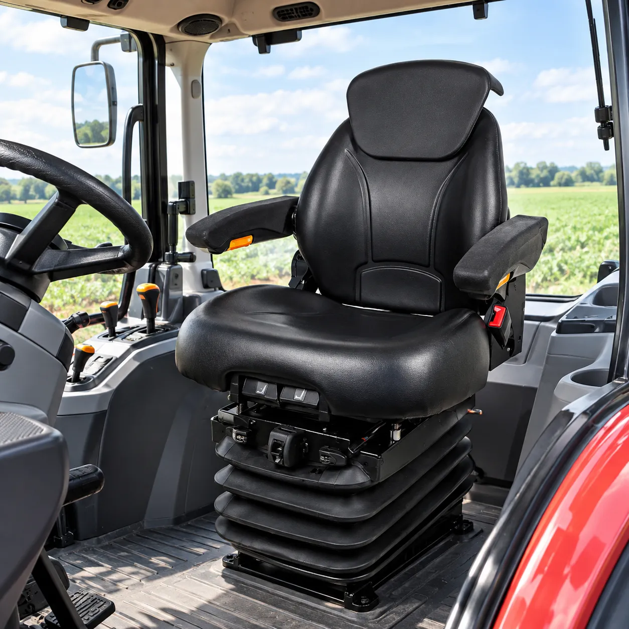 Published suspension seat figures checked against a machine specification